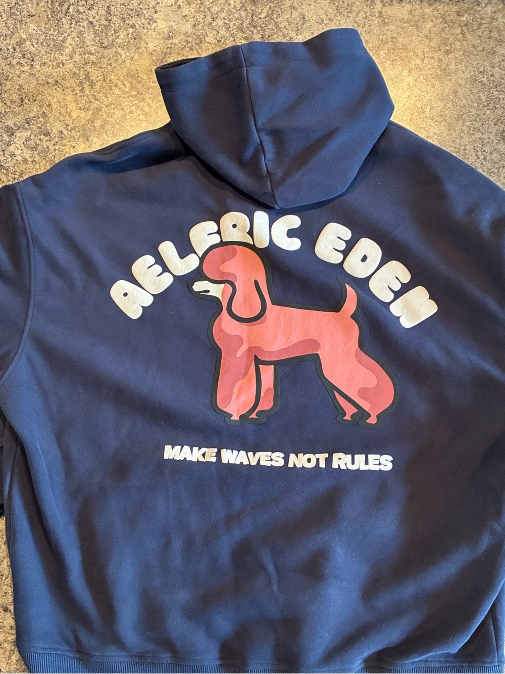 Aelfric Eden Oversized Cute Poodle Pullover Hoodie Size Medium - Picture 5 of 5